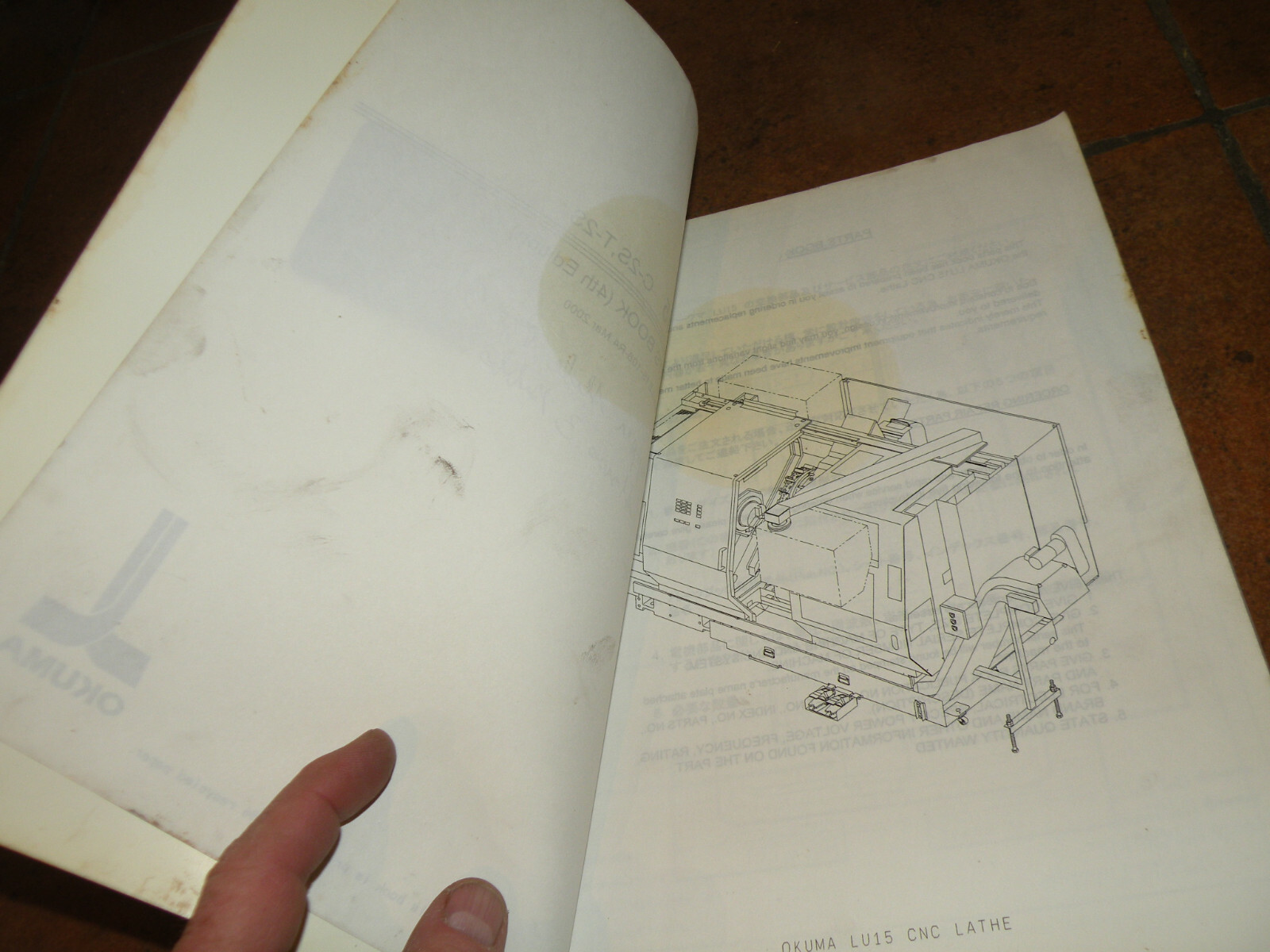 Okuma Parts Book LU15 C-2S, T-2S 4th Edition