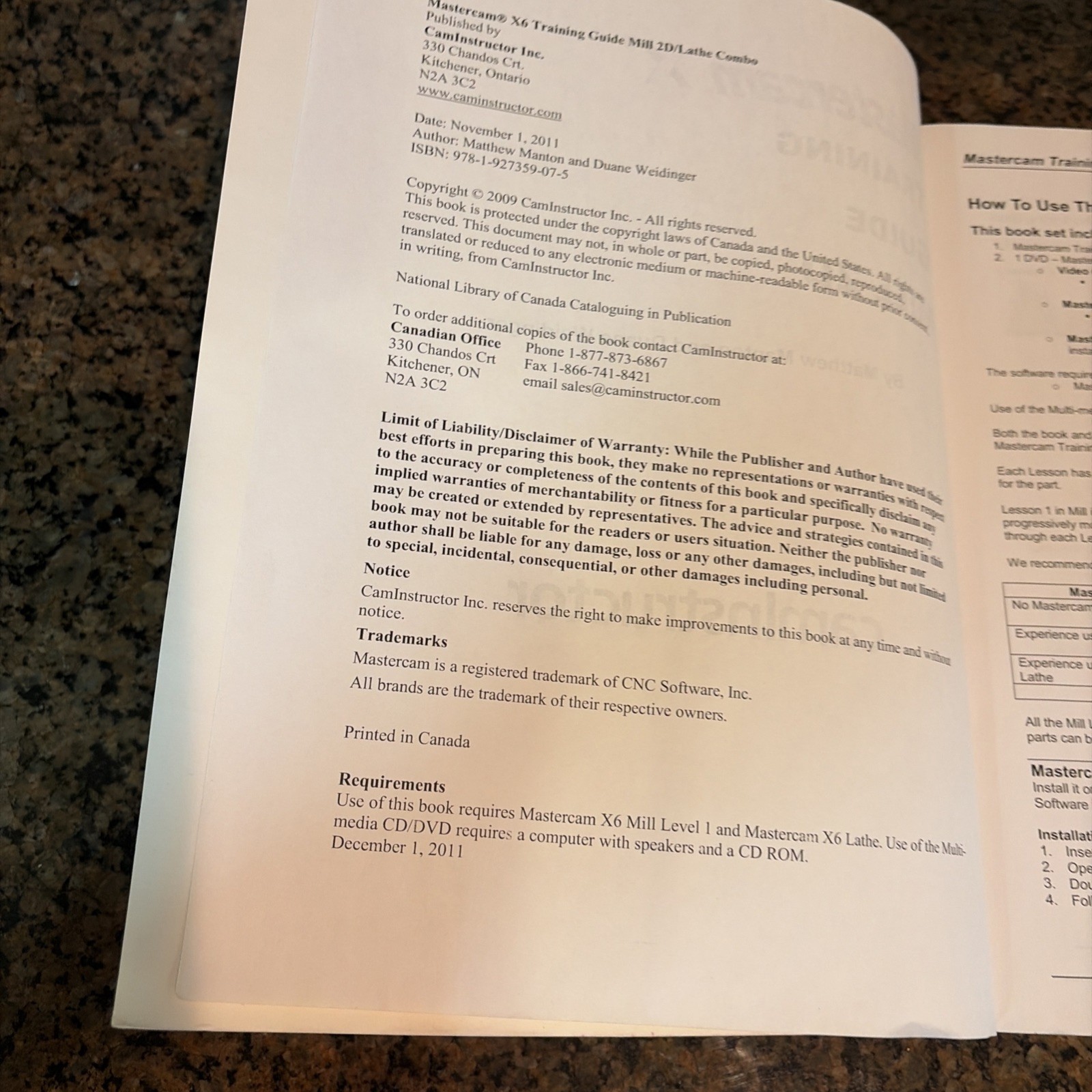 Mastercam Training Guide – LATHE Published 2011 From CamInstructor – very nice!!