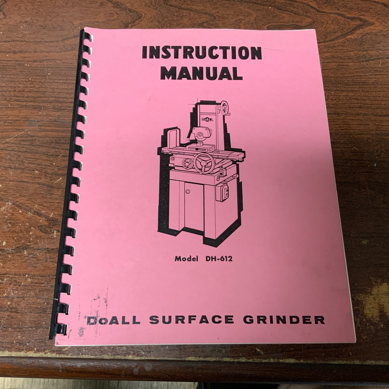 DoAll Surface Grinder Model DH-612 Parts Manual