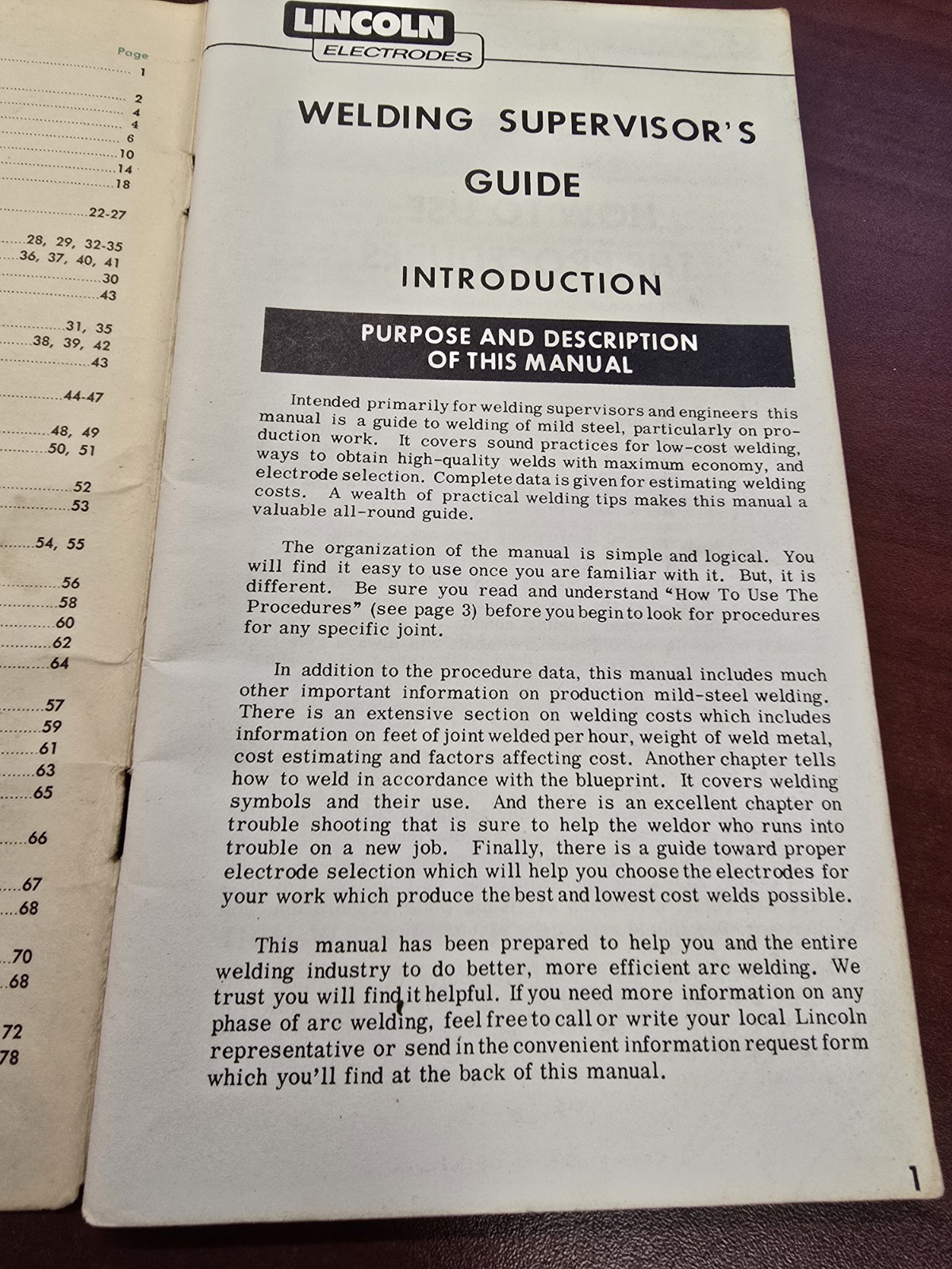 Lincoln Electric Co. Welding Guide Nov 1963 (1964 Printing)