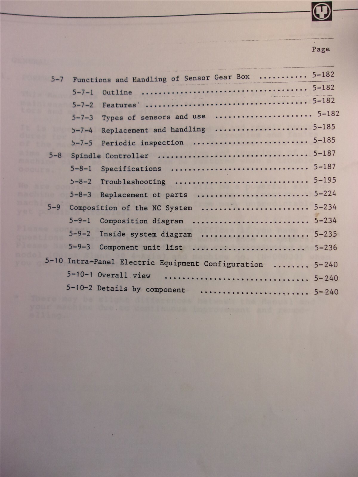 Yamazaki Machine Works Maintenance Manual Mazak Micro Turn *FREE SHIPPING*