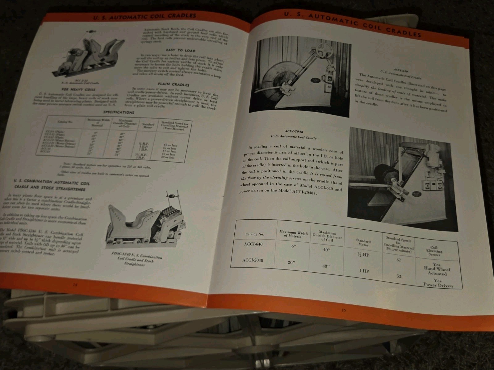 U.S. Tool Co. NJ Automatic Press Room Equipment Product Catalog Book Booklet US