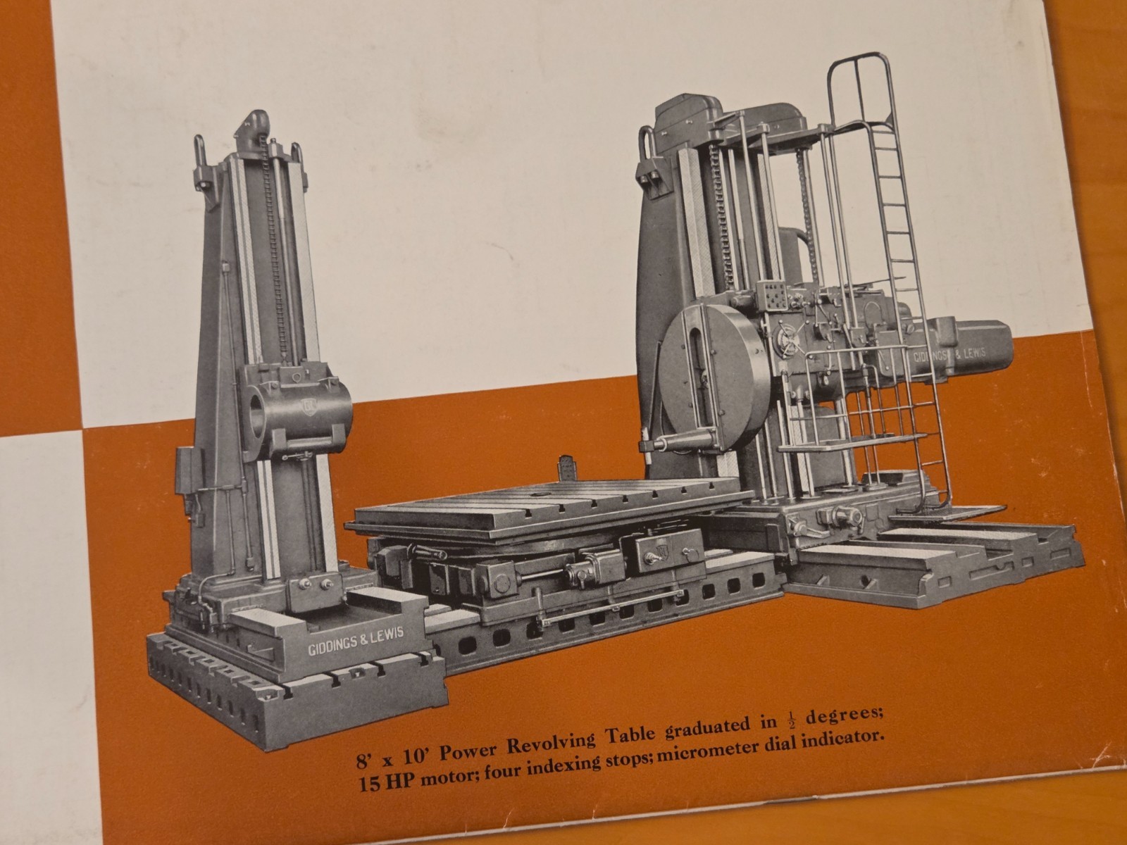 Vintage Giddings & Lewis Sales Catalog 70 Series Floor & Planer Type Mills