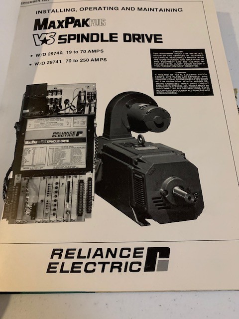 Cincinnati Milacron Reliance Electric Instruction Manual for Spindle Drive
