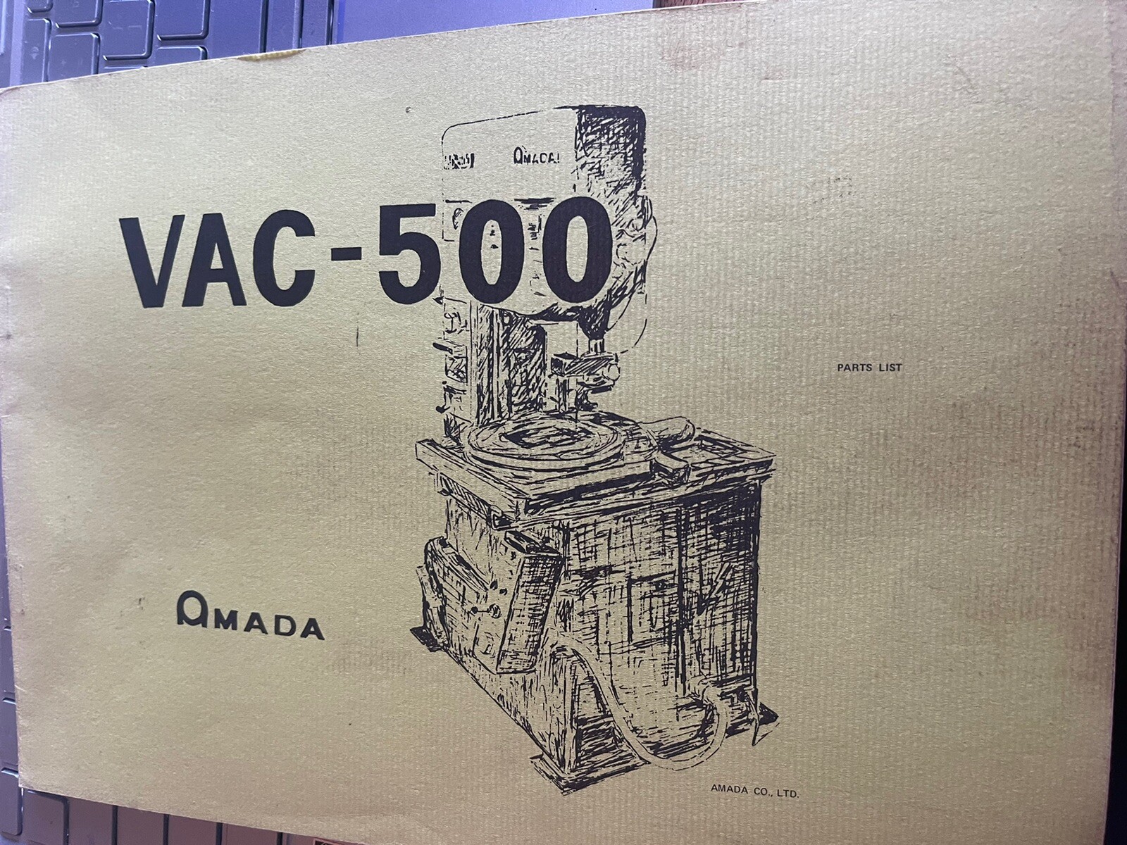 Amanda VAC-500 Parts List/diagrams book