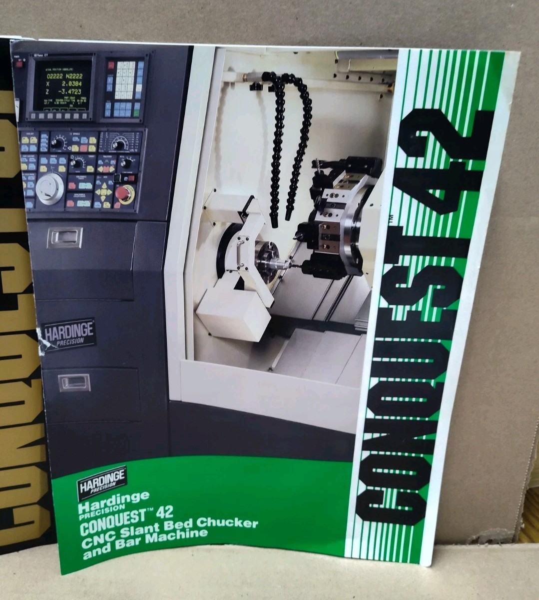Harding Conquest & CNC Lathes Sales Brochure Lot Advertising Bulletin Vtg