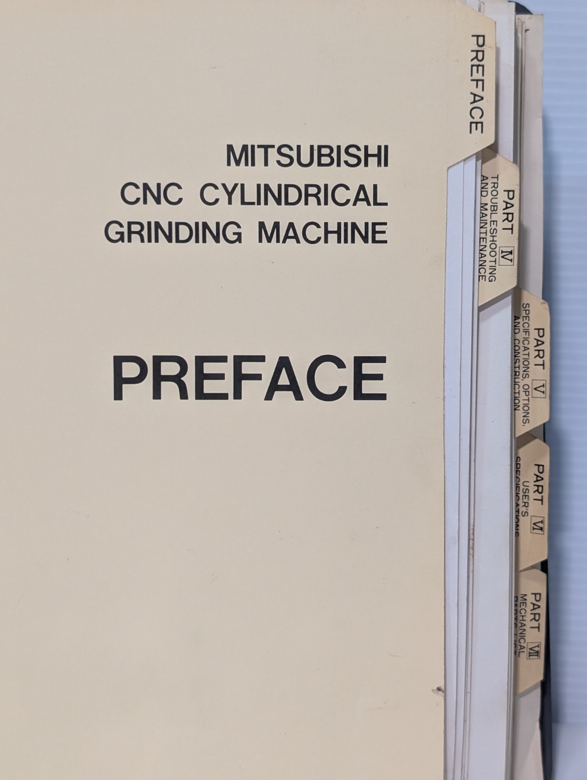 Lot of 3: Mitsubishi/ Fanuc Maintenance Manuals for RB23/32/35, O-GB CNC Grinder