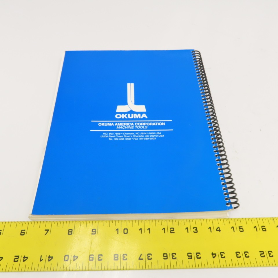Okuma OSP7000M OSP700M 3750-E-R1 Programming Manual