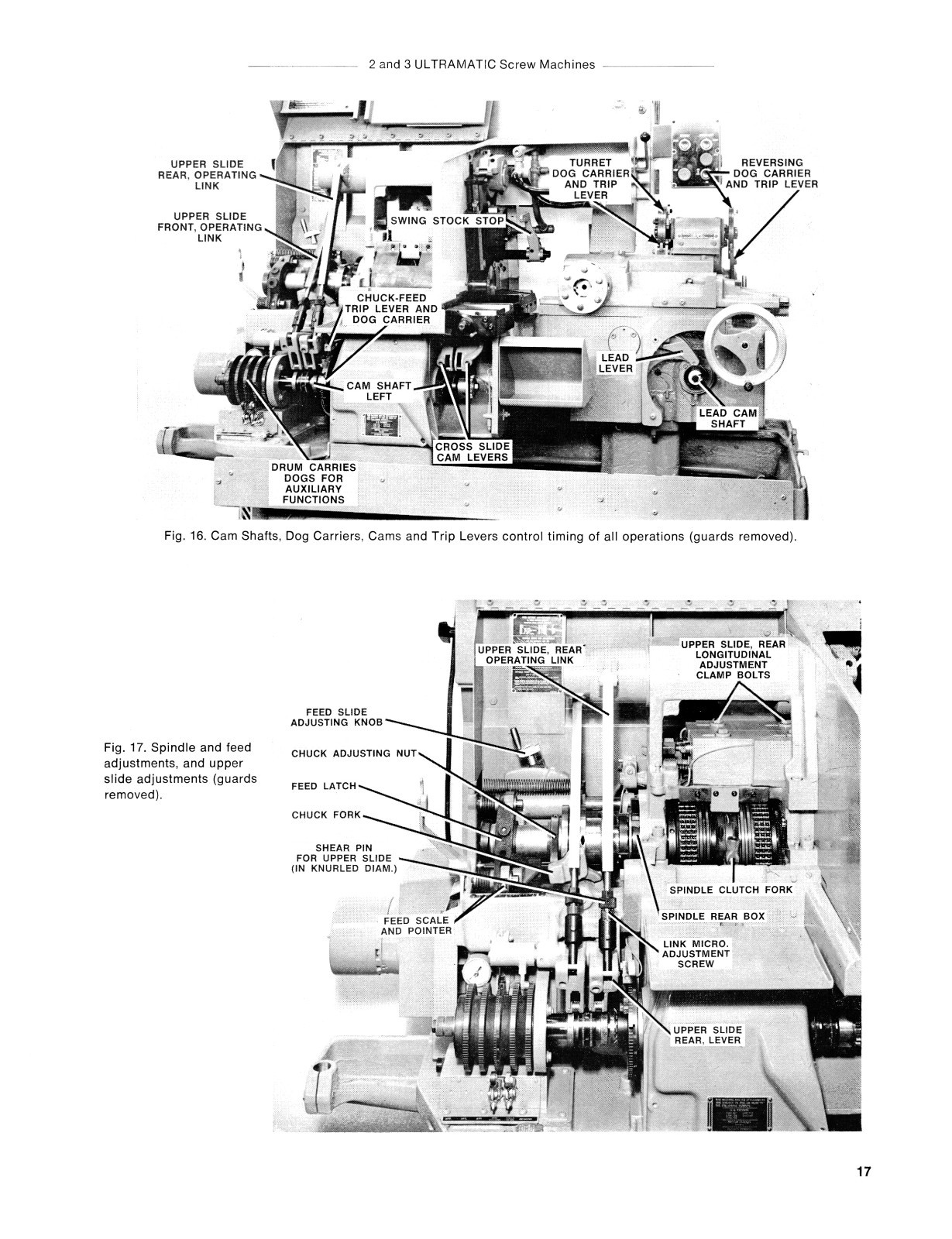 Brown & Sharpe #2 & #3 Ultramatic Screw Machine Op & Maint Manual pub 1974 #1511