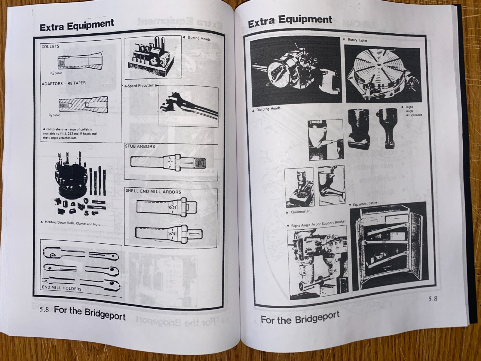 Operation & Maintenance Manual Fits Bridgeport 2J2-Head Milling Machine