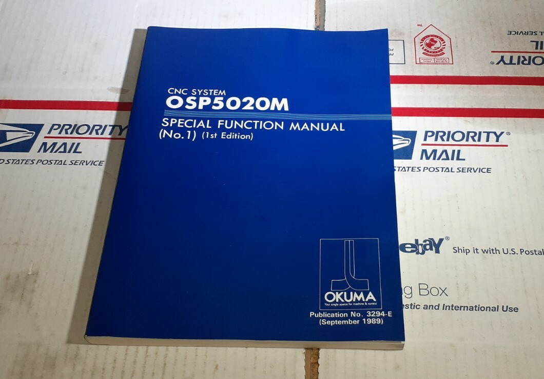OKUMA CNC SYSTEM OSP5020M SPECIAL FUNCTION MANUAL (No.1) (1st Edition) 3294-E
