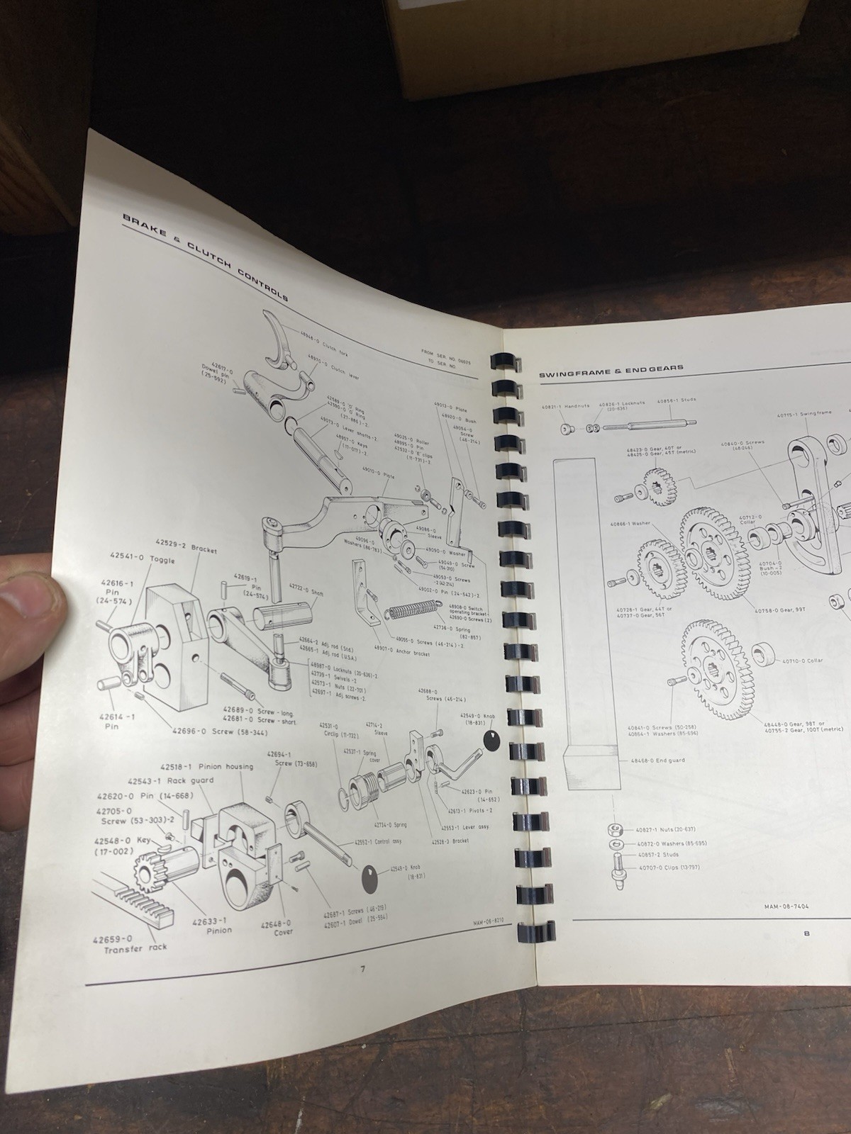 Clausing Colchester 21” Geared Head Lathes Instruction Parts Manual