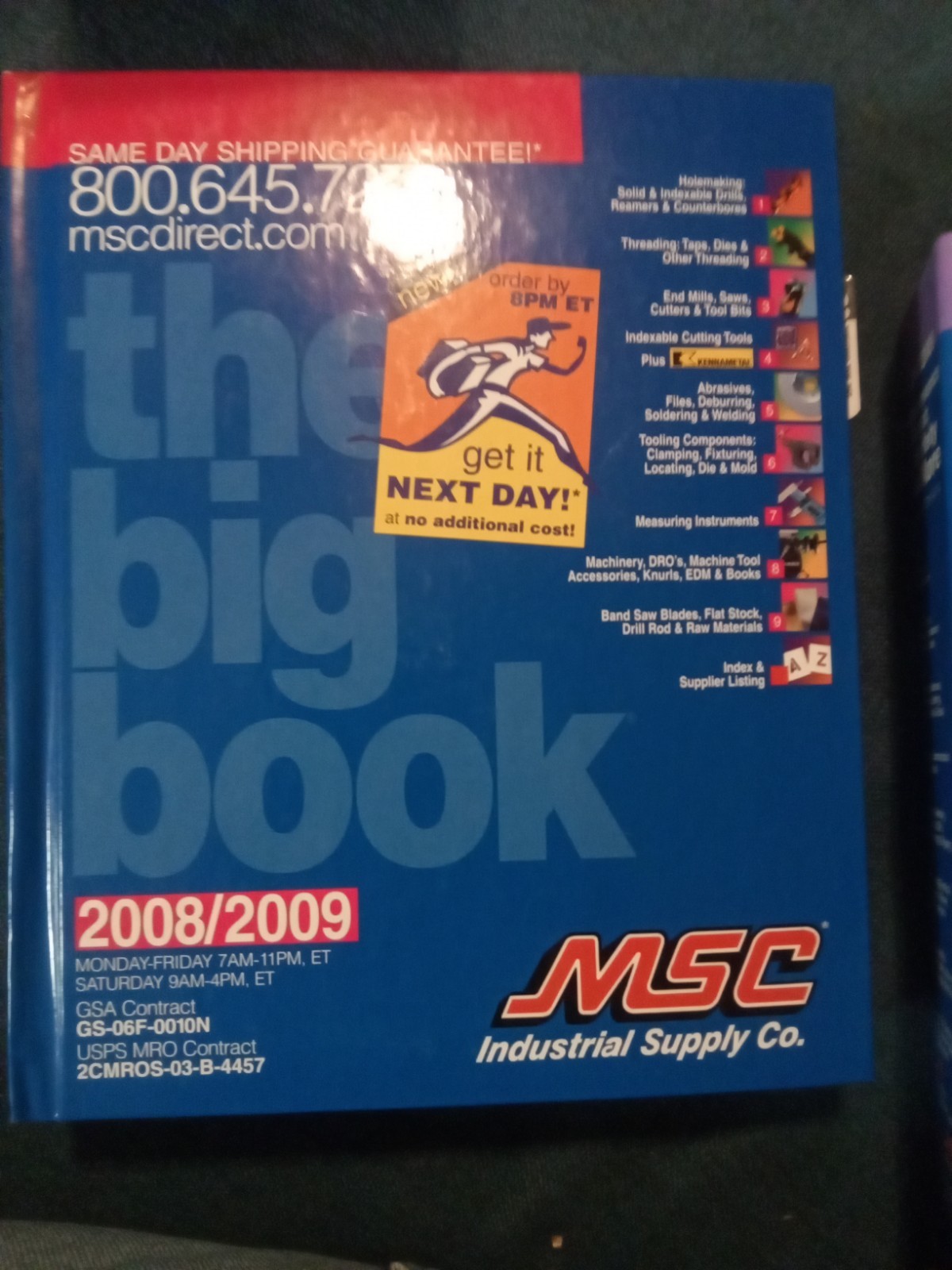 2008/2009 MSC Industrial Supply Catalogs, Maintenance And Repair , Metalworking