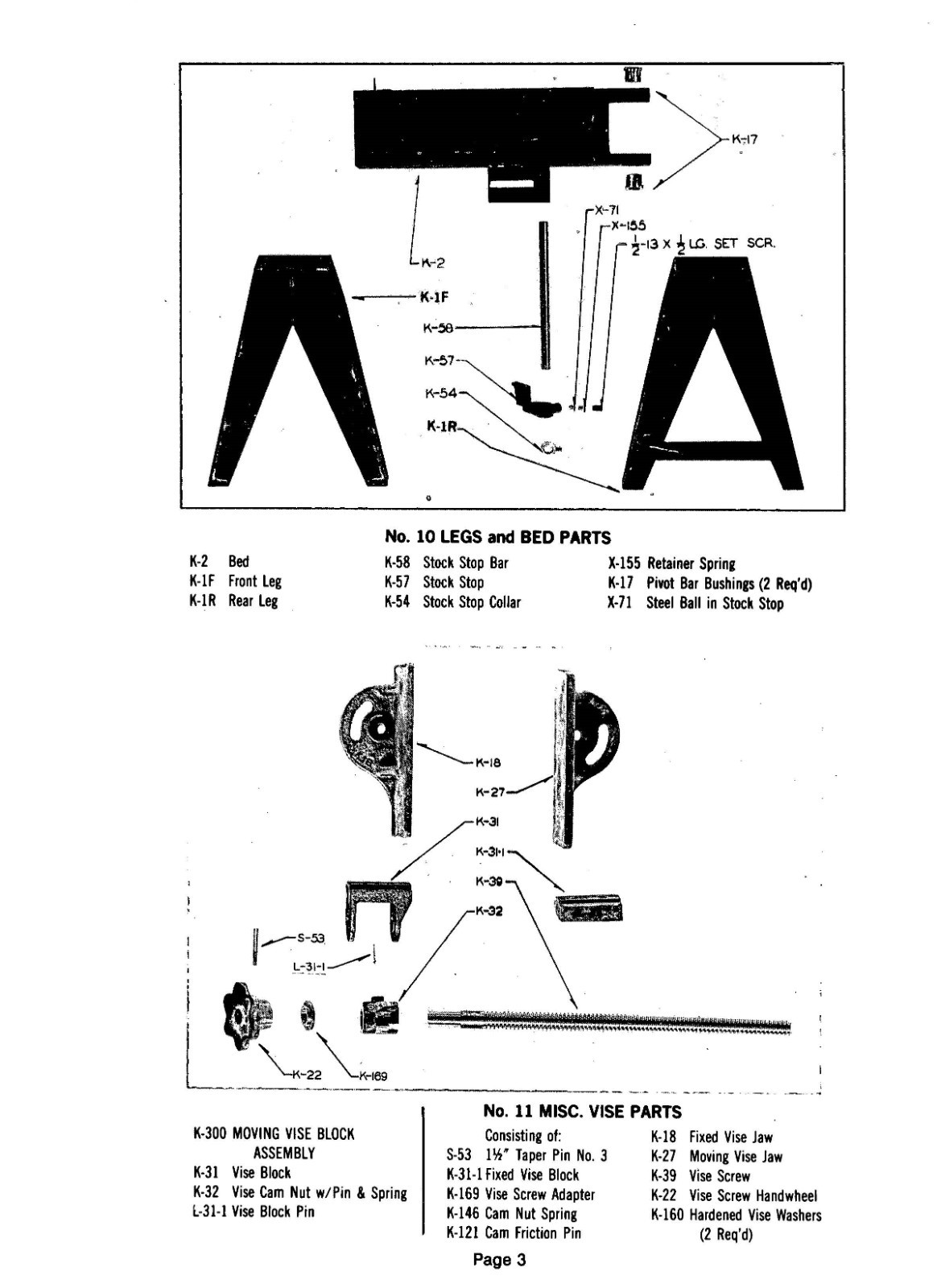 Metal Band Cut-Off Saw Service Manual & Parts List Fits Kalamazoo 7A Series
