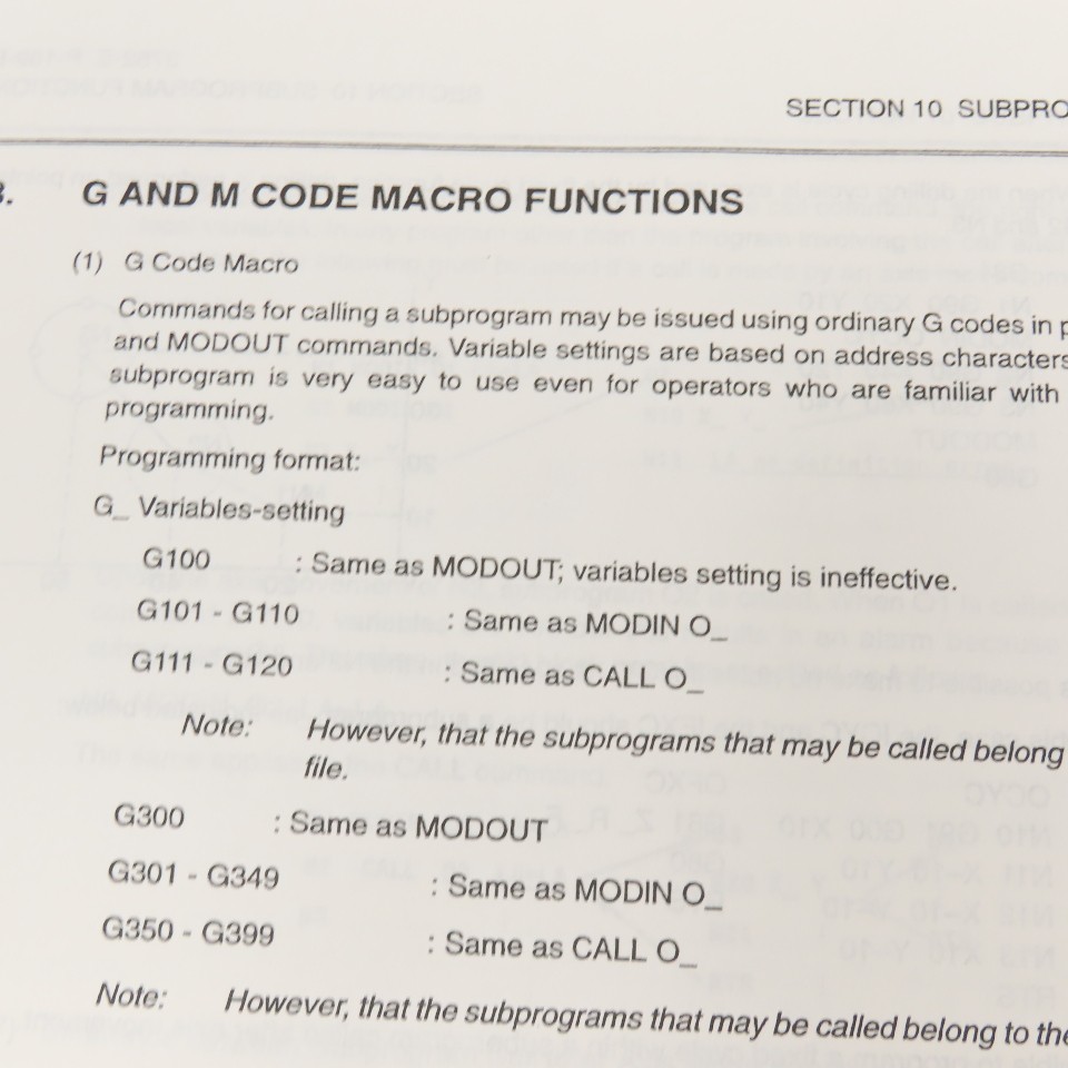 Okuma OSP7000M OSP700M 3750-E-R1 Programming Manual