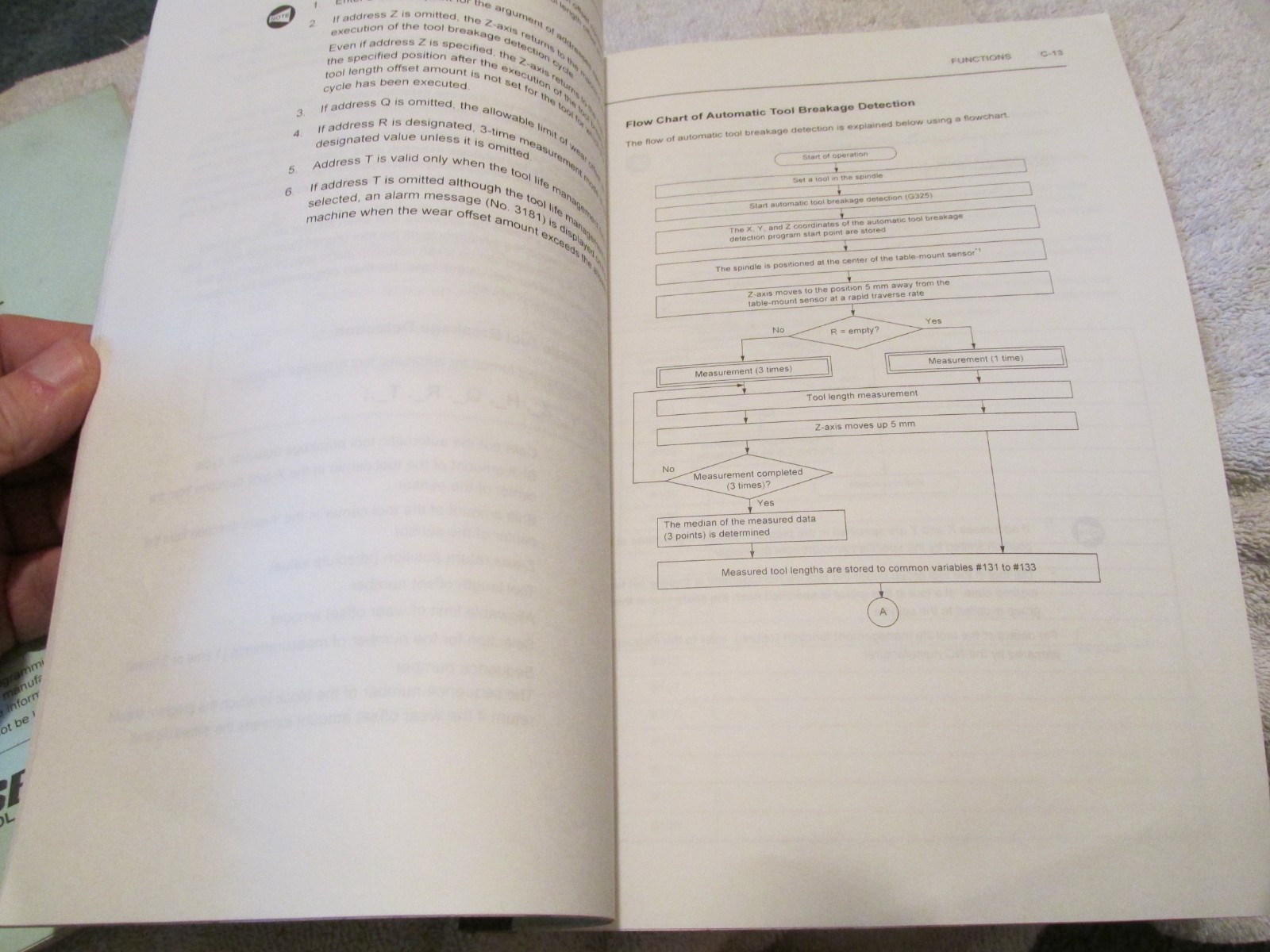 Mori Seiki MSX-501 502 Version 5.4 CNC Machine Sensor OPERATION Manual Factory