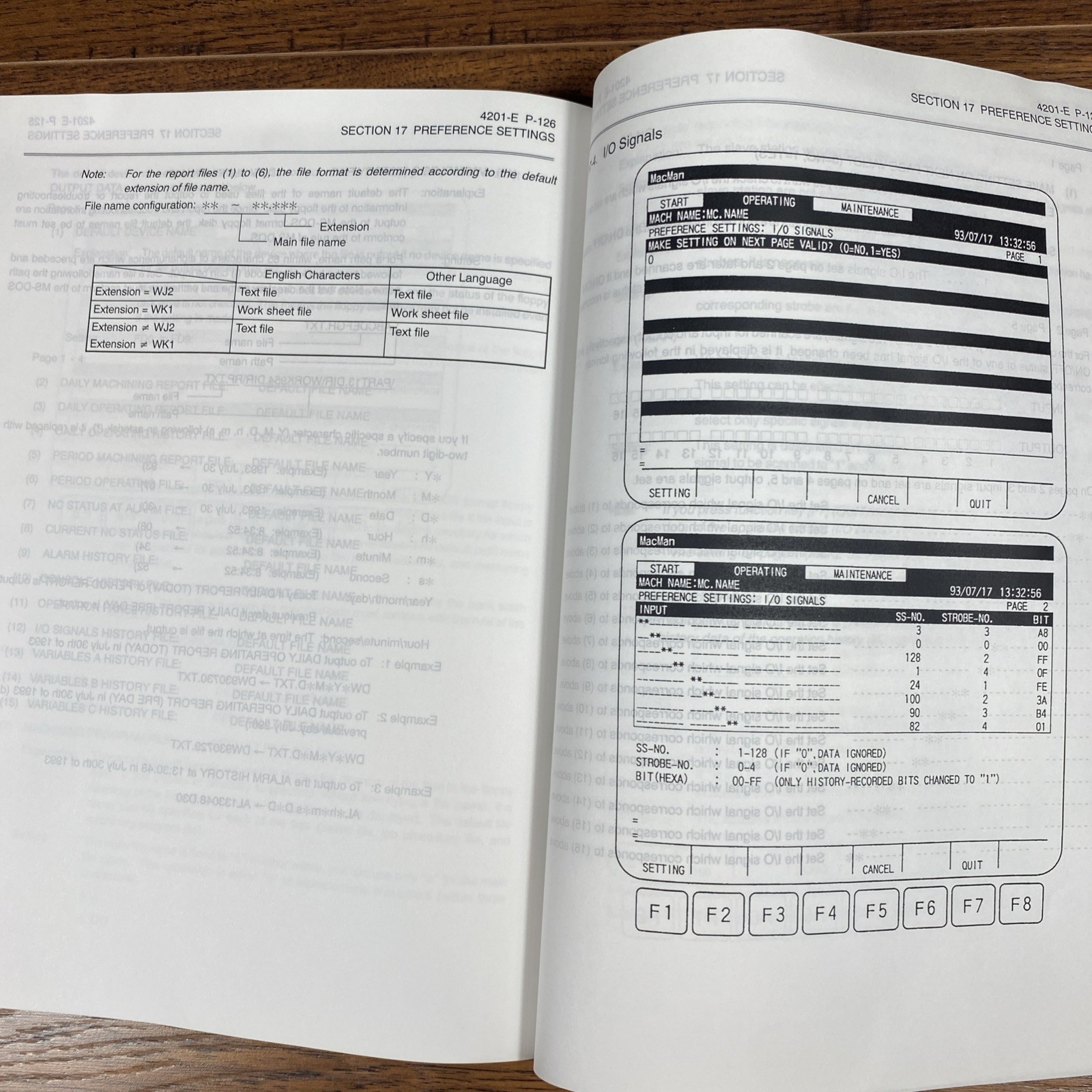 Okuma CNC Systems OSP-U100 OSP-U10 Mac Man Manual 1st Edition Pub No 4201-E 1998