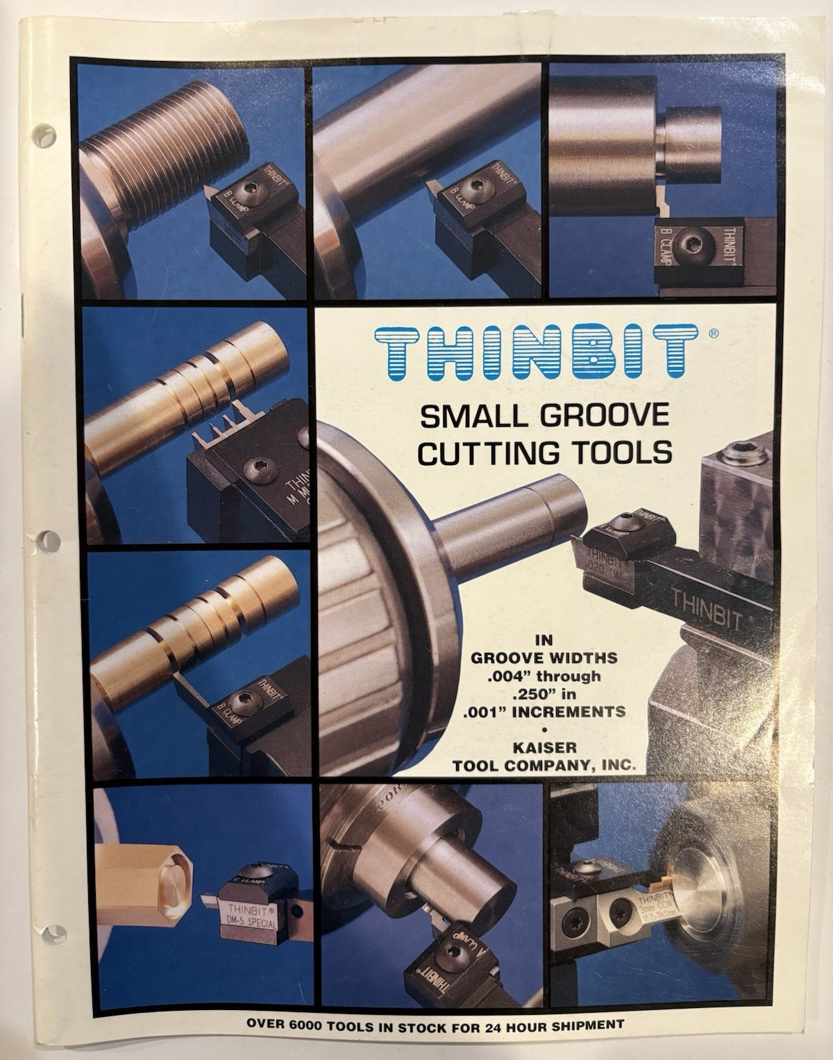 THINBIT Small Groove Cutting Tools 1994 Illustrated Catalog Booklet Kaiser