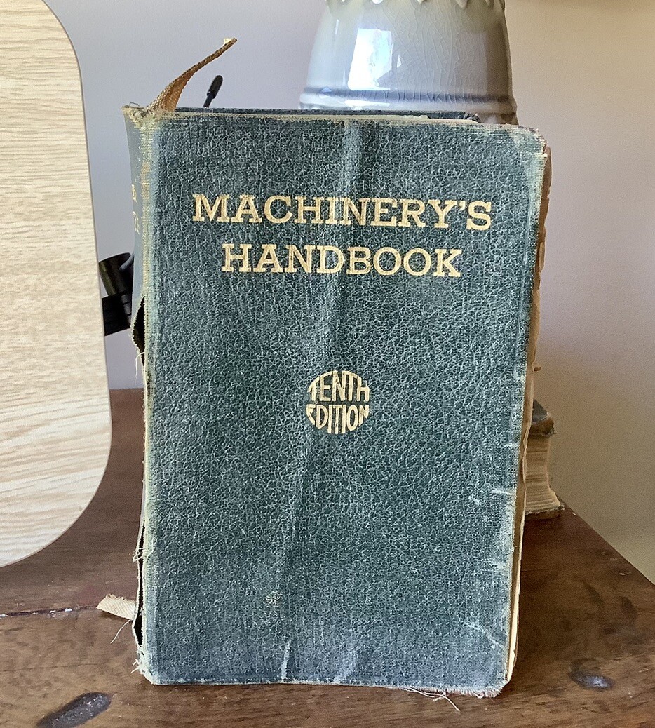 Vintage 1941 Machinery’s Handbook 10th Edition Reference Book on Machine Design