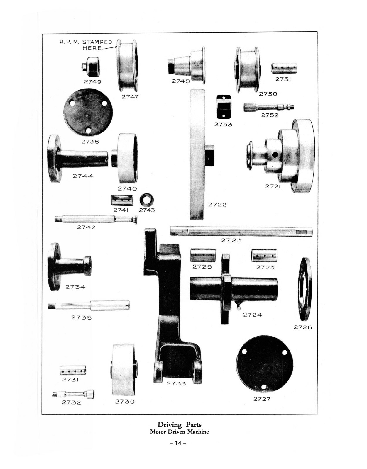 Brown & Sharpe #13 Universal & Tool Grinder Repair Parts Manual #1809