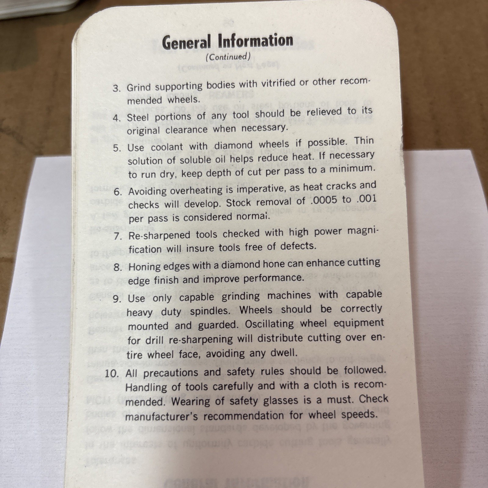 Morse MACHINIST’S GUIDE FOR CARBIDE TOOLING Morse Cutting Tools Division 1974