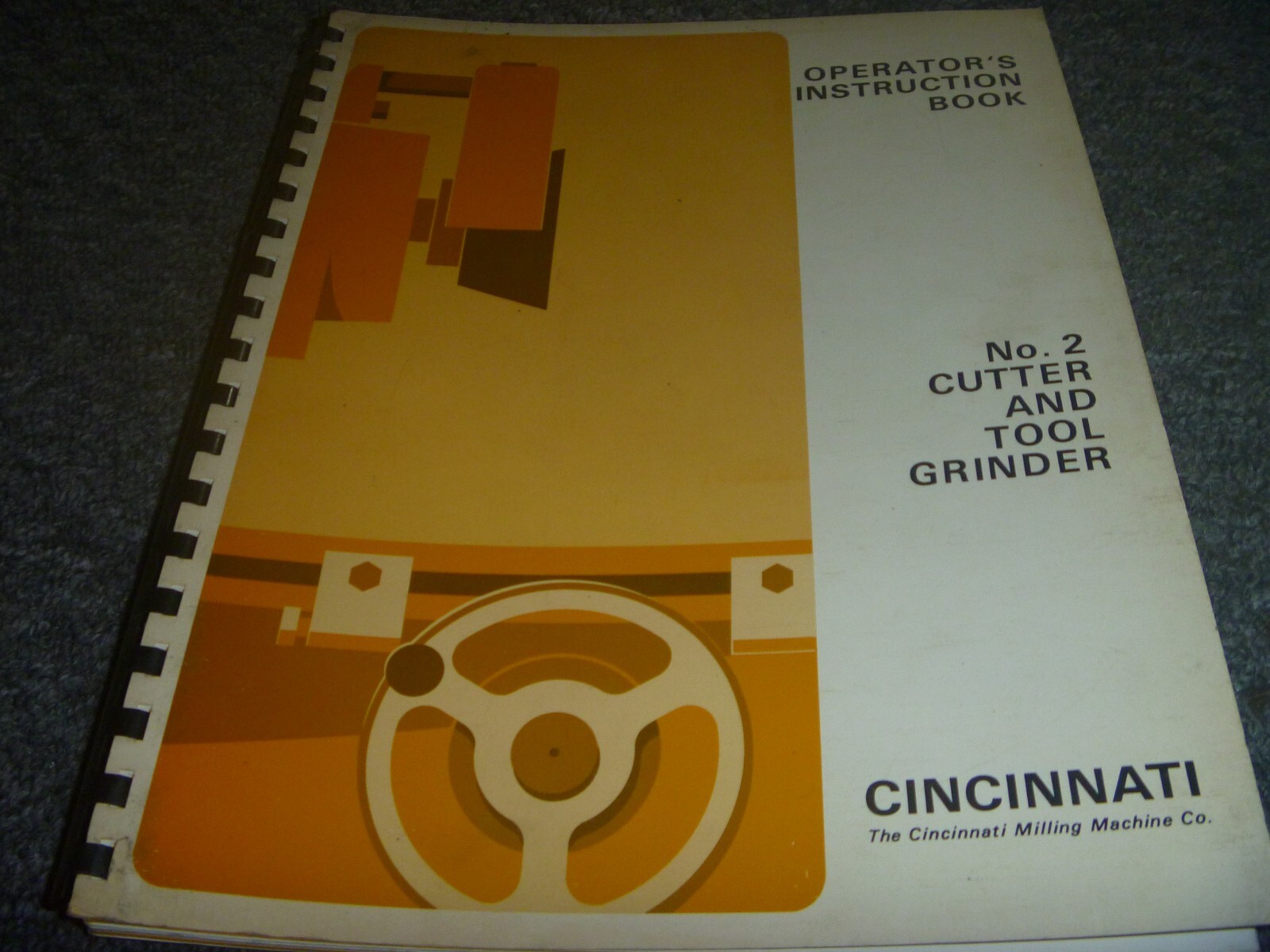 Cincinnati No.2 DO Cutter & Tool Grinder Owner Operator Instruction Manual xz