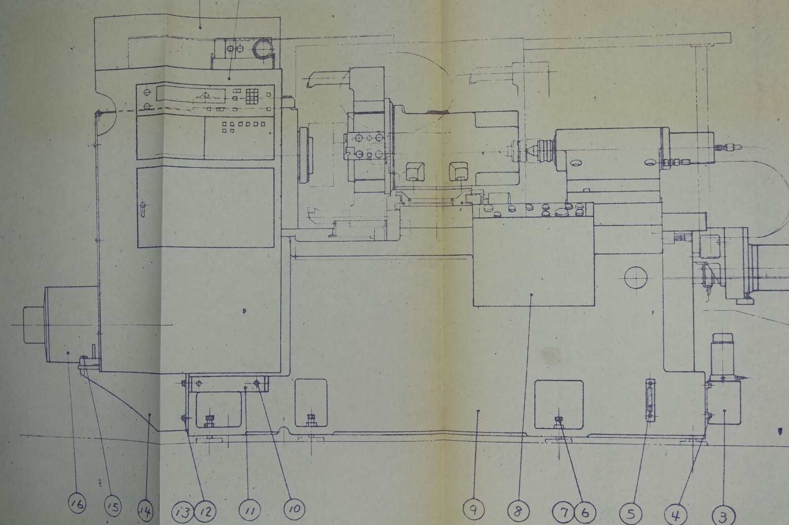 Hitachi Seiki 4NE 600 CNC Lathe Parts Manual