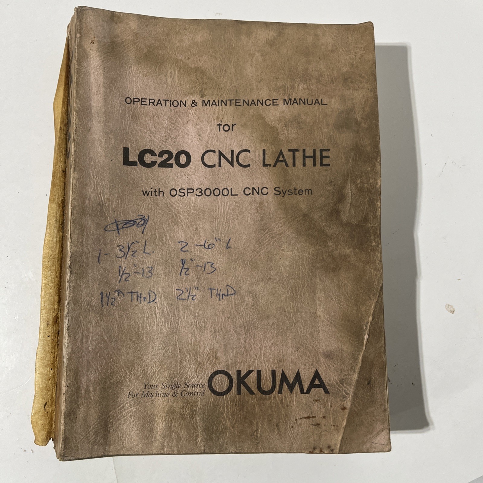 Okuma LC20 CNC Lathe Operation and Maintenance Manual A29