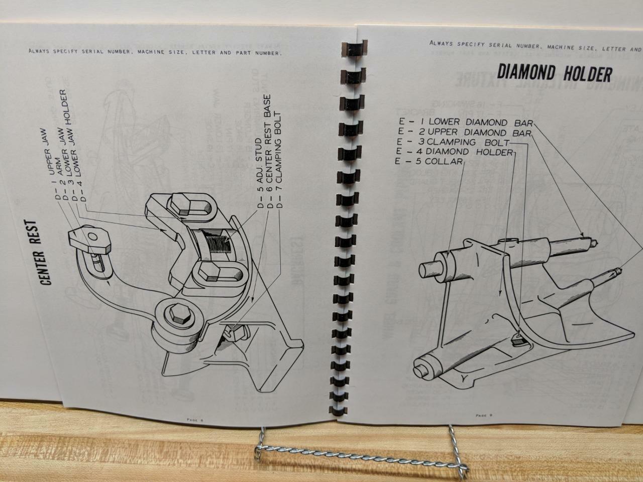 Landis CH – 12” Hydraulic Grinder – Parts Catalog