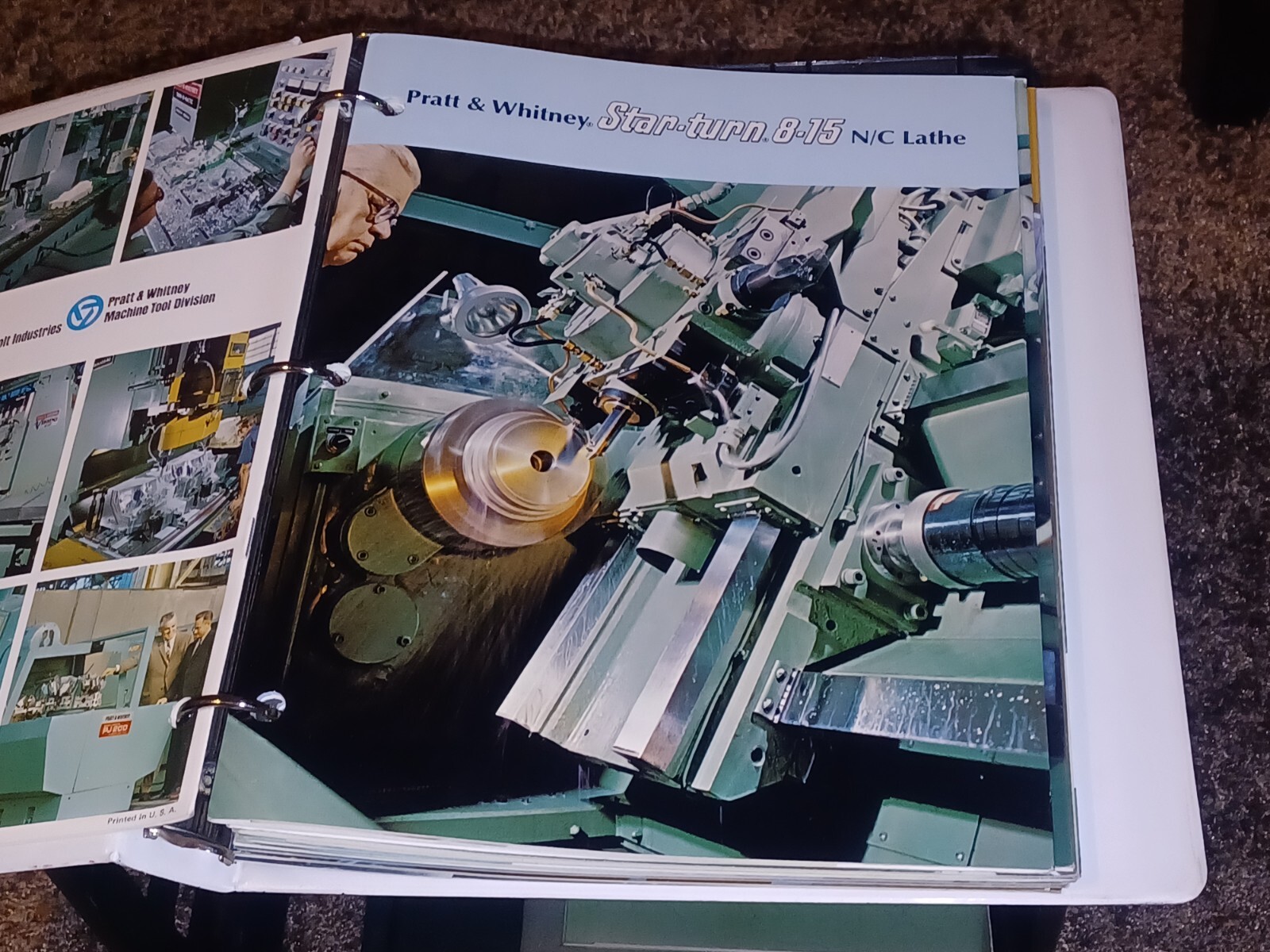 1974 Pratt & Whitney MACHINING TOOLS Catalog book LOT salesman 3 Ring Binder OLD