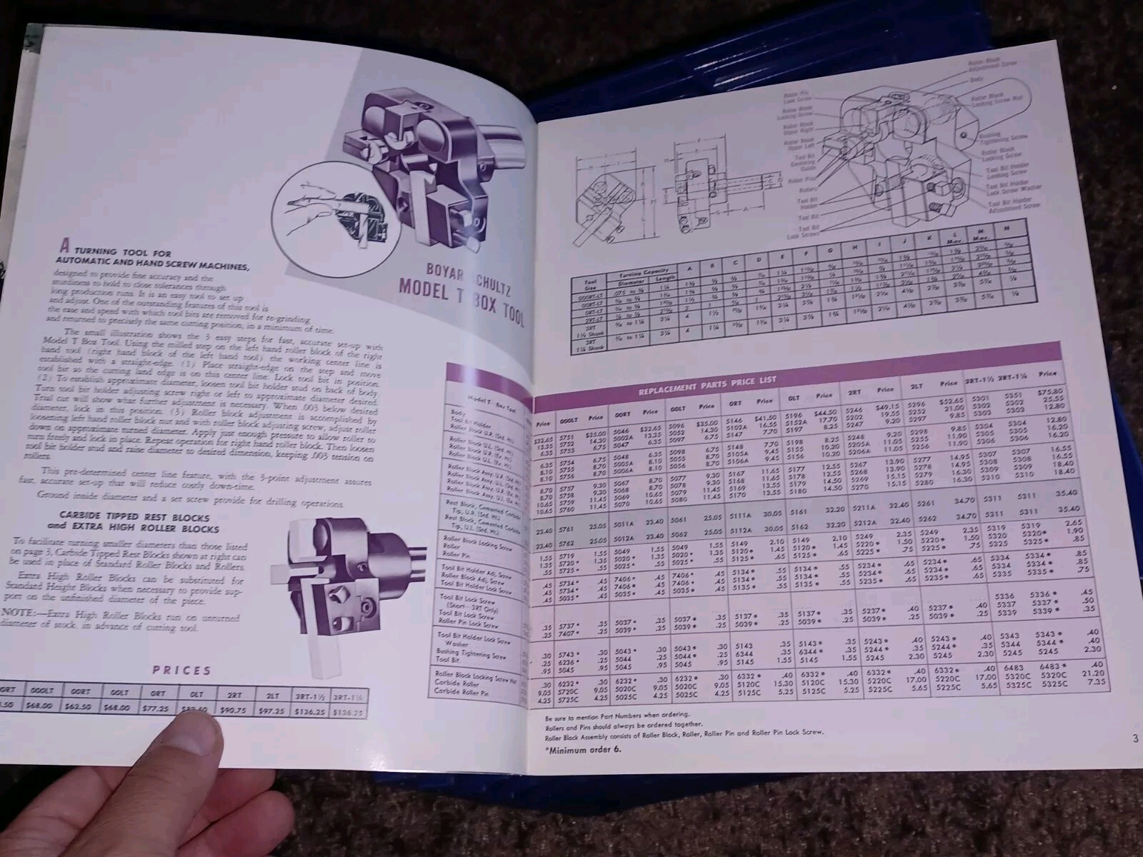 BOYAR SCHULTZ SCREW Machine Tools SALES CATALOG Book Machinist TOOL ILLINOIS Vtg