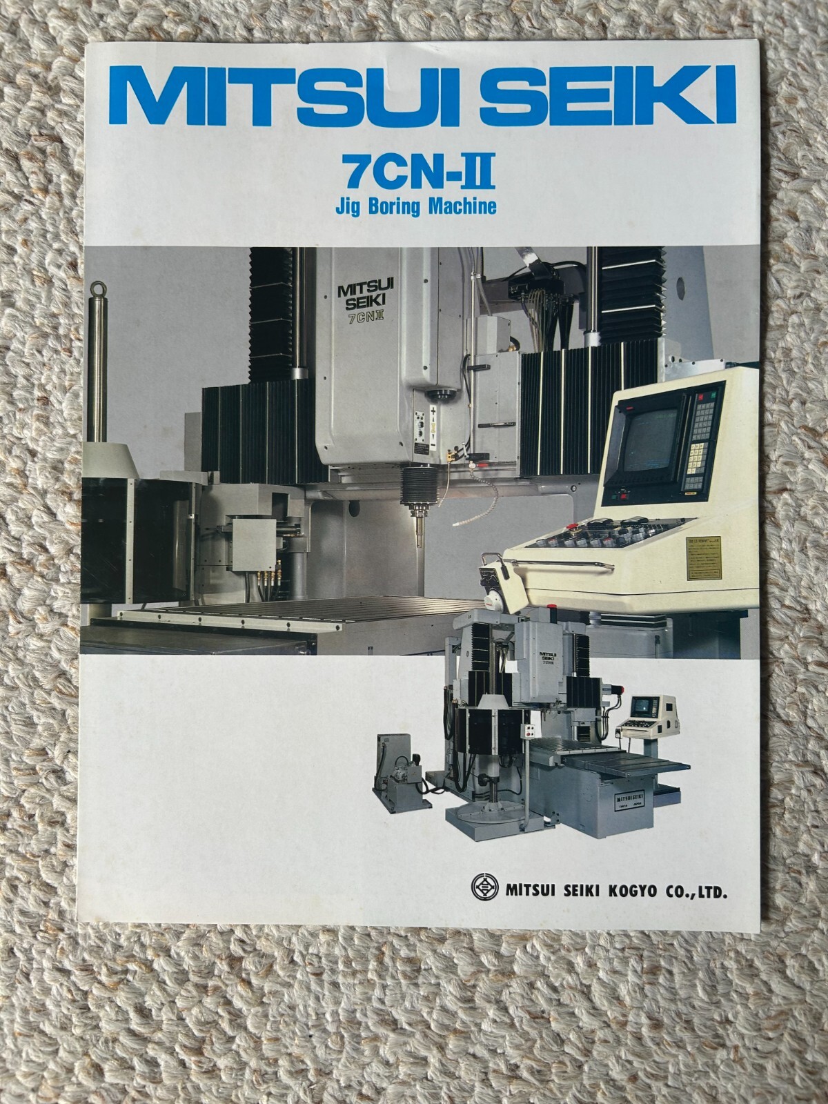 MITSUI SEIKI 7CN-II JIG BORING MACHINE SALES CATALOG
