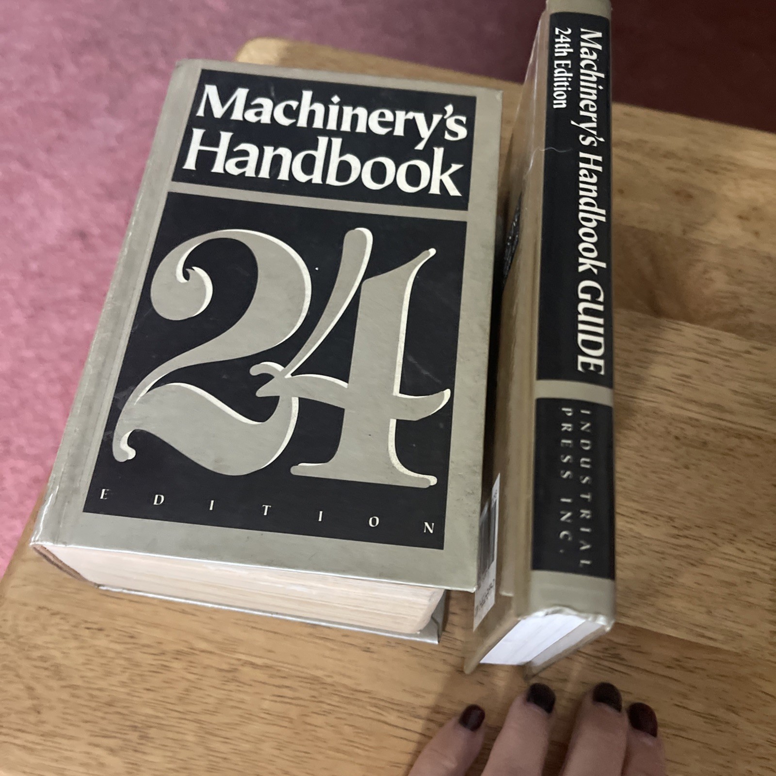 Machinery’s Handbook ,24th edition hardback W/ Harback Guide Companion – 2 Books