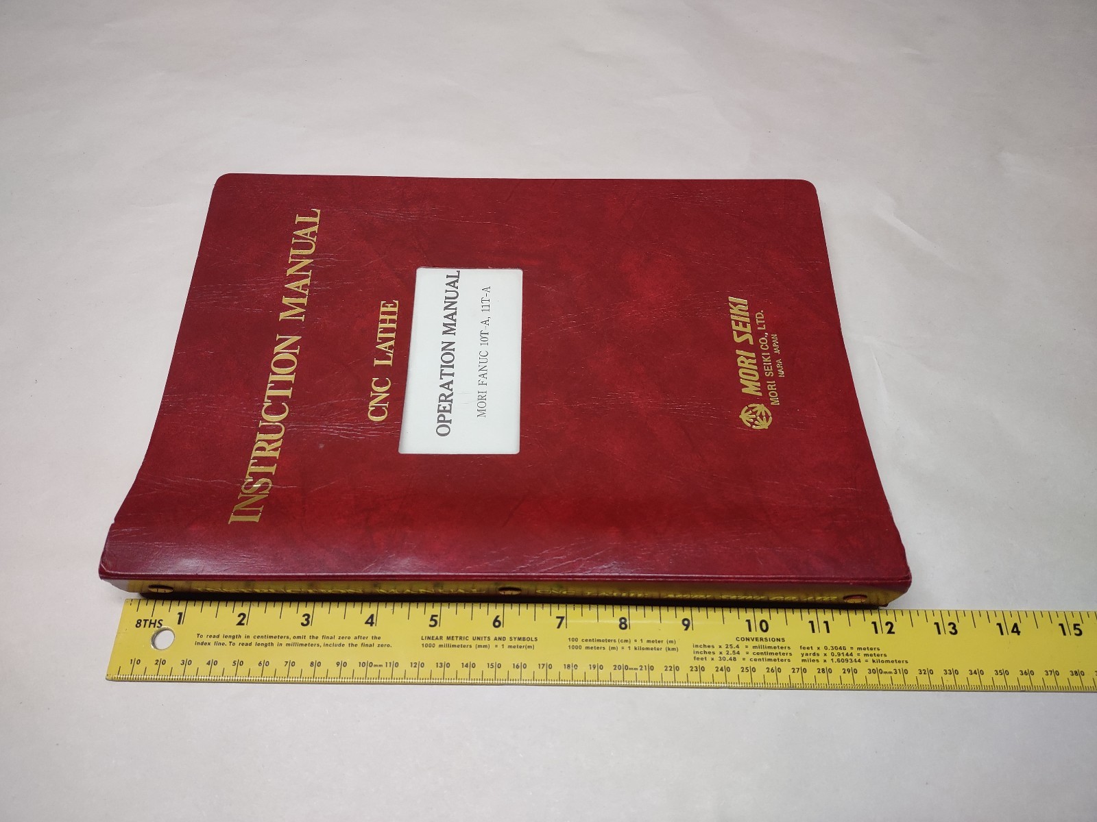 MORI SEIKI – INSTRUCTION / OPERATION MANUAL – FANUC 10T-A – 11T-A – SL0 LATHE