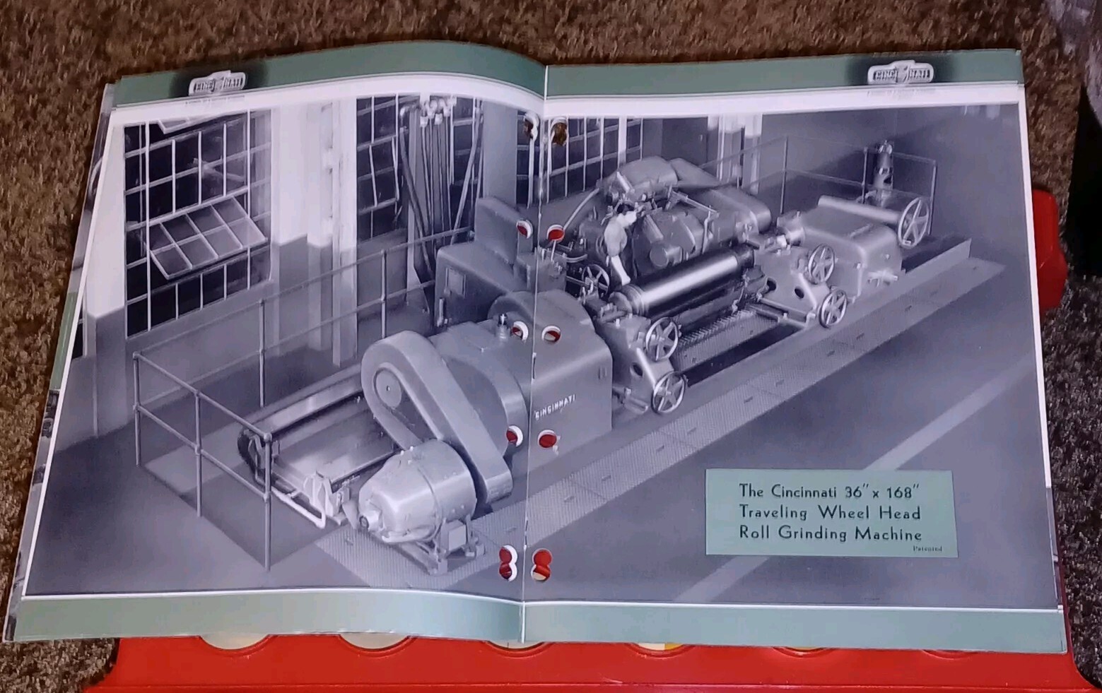 CINCINNATI 36 44 50 60″ ROLL GRINDING MACHINES SALES CATALOG BOOK FLYER G-427