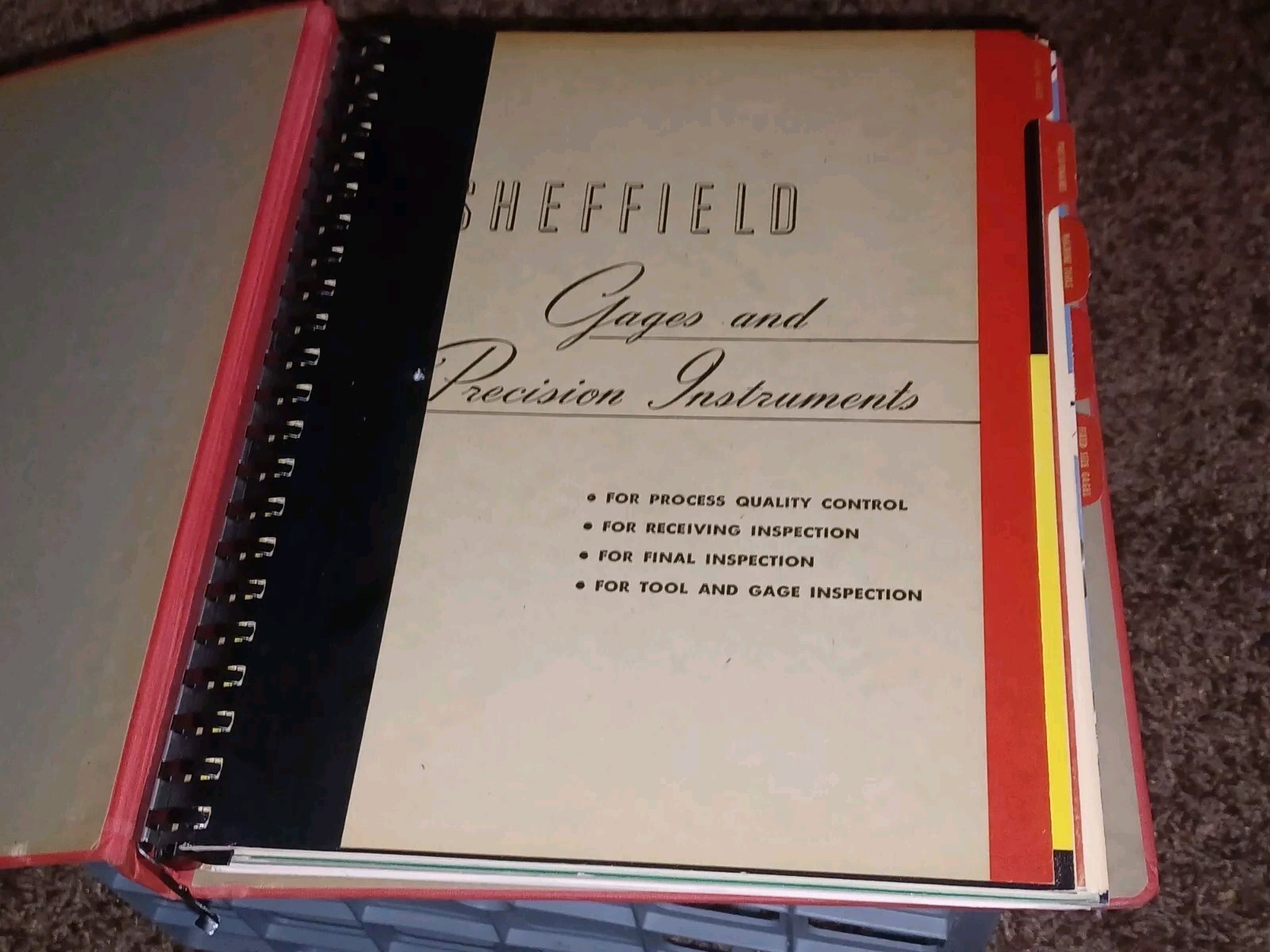 Sheffield Corporation Dayton Ohio SALES BOOK CATALOG LOT gages Machine Tools WW2
