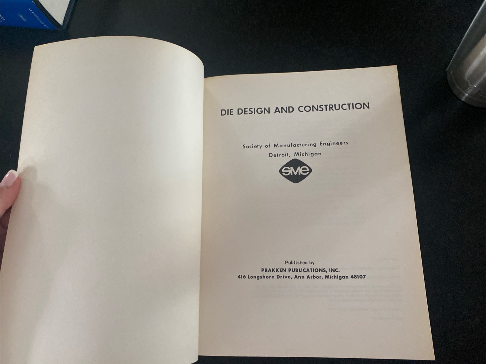 Die Design and Construction Paperback – 1978 SME Engineers Book Mint