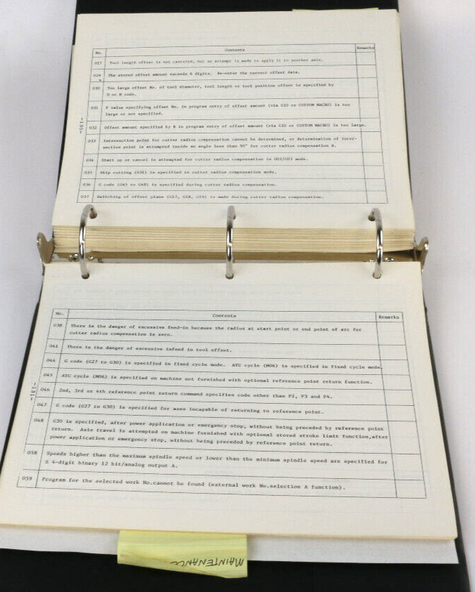 MITSUI SEIKI HR6A, Operation, Maintenance, & Programming Manual FANUC 6MB