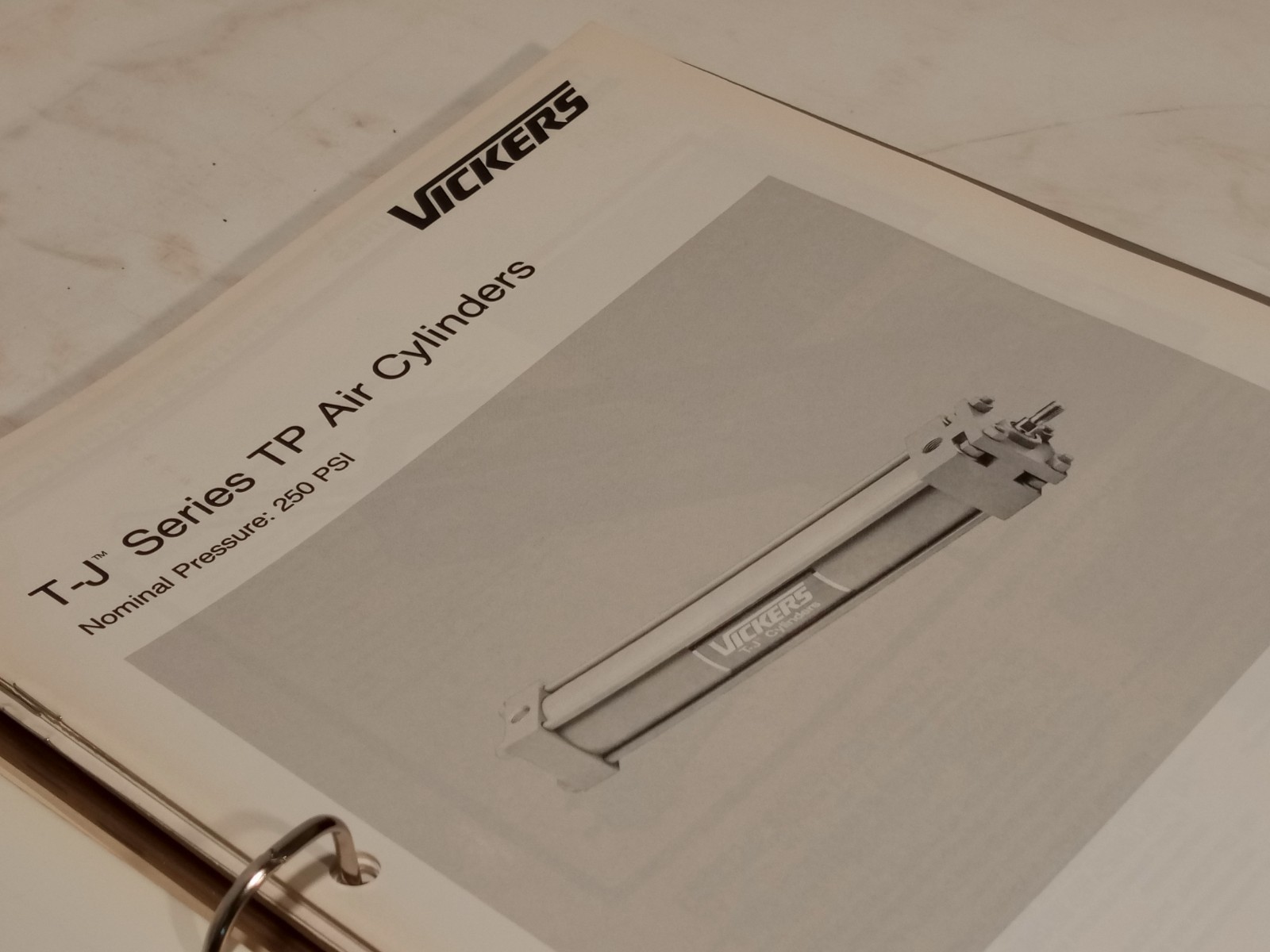 Walter Norris Co. Vickers cylinder catalog binder training school manual