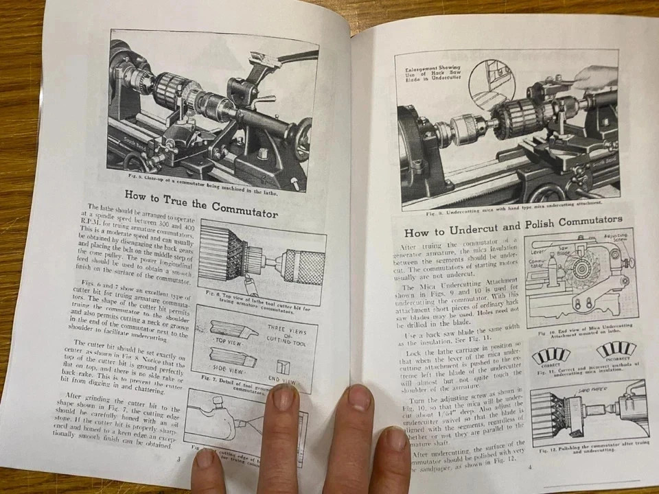 2 LATHE MANUAL – HOW TO TRUE ARMATURES OF AUTOMOBILES, BUSE FITS SOUTH BEND 2A