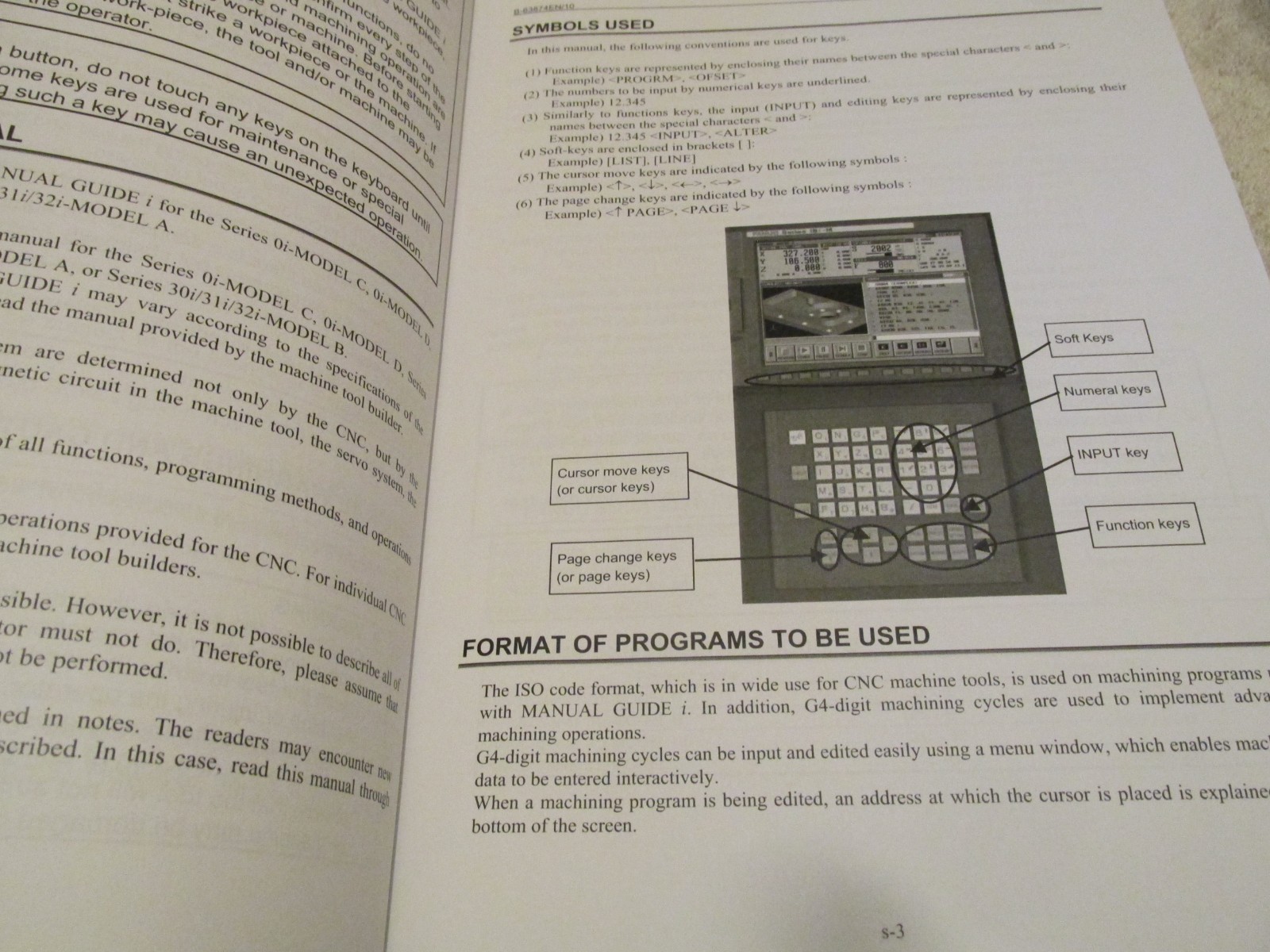 Fanuc Series i Lathe Machining CNC system Factory Operator’s Manual Shop BOOK