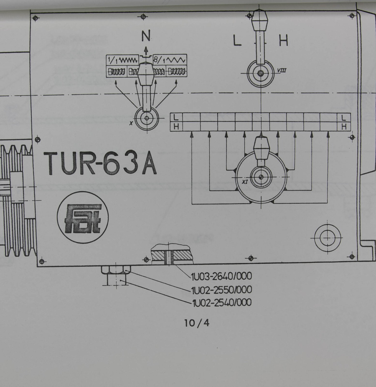 TUR 63A Toolmex Polamco Ponar WROCLAW Lathe Parts Drawings Manual 63