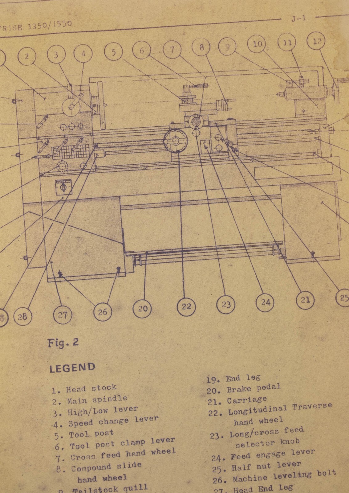 Enterprise Model 1350, 1550 Lathe Operations and Parts Manual