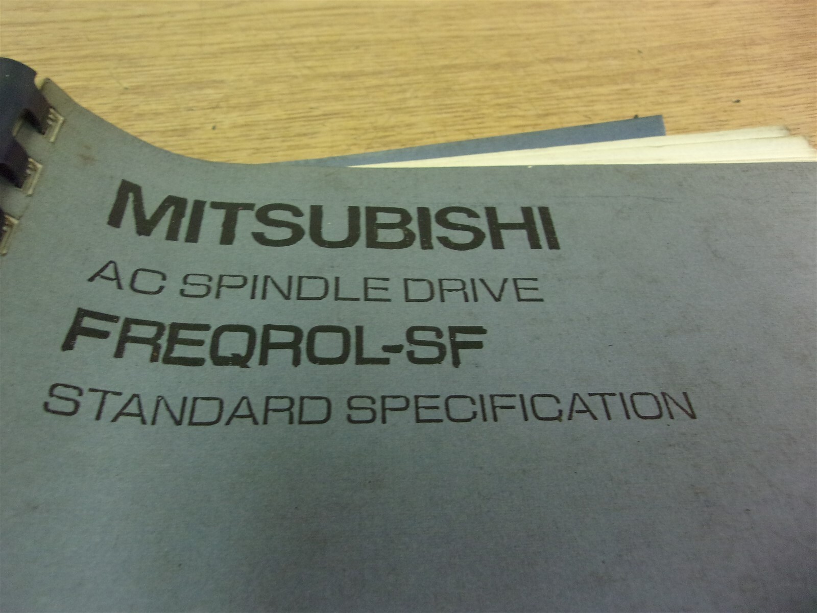 Mitsubishi AC Spindle Drive Standard Specification Manual FREQROL-SF “38”