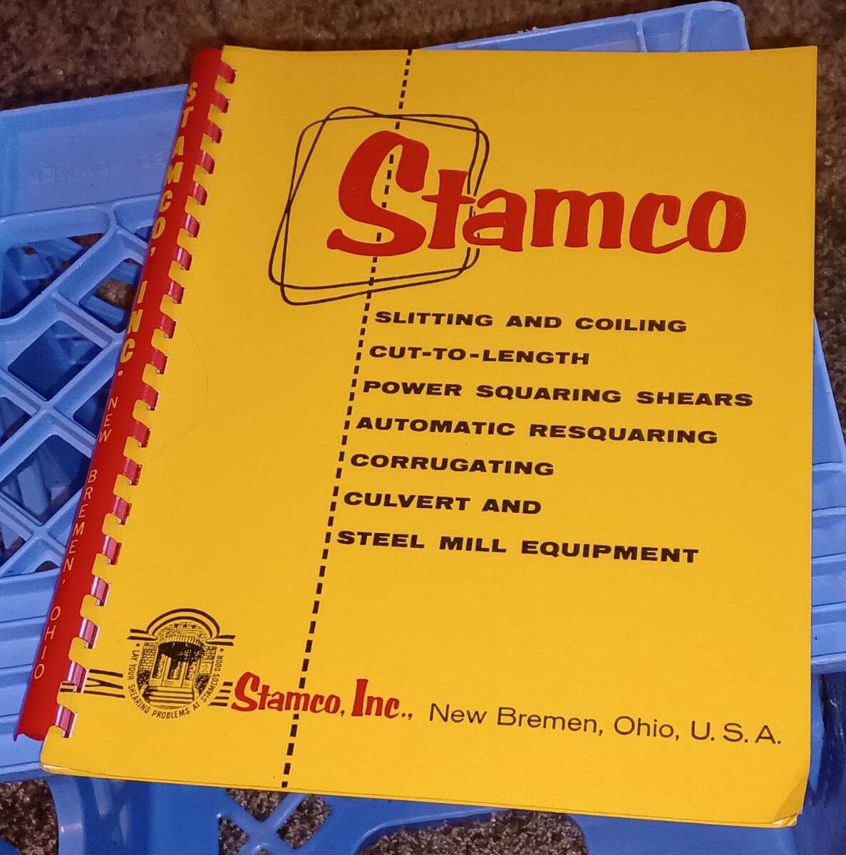 1950’s STAMCO SHEET AND PLATE EQUIPMENT MACHINIST INDUSTRIAL TOOLS CATALOG BOOK