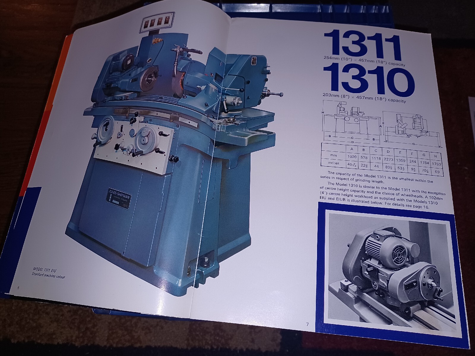 Jones-Shipman 1300 Series Precision Grinding Machines SALES CATALOG Book VTG OLD