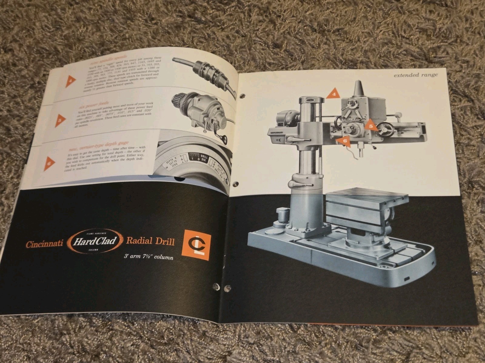 3″ & 7 1/2″ CINCINNATI LATHE AND TOOL COMPANY RADIAL DRILL CATALOG D-133-1 Book