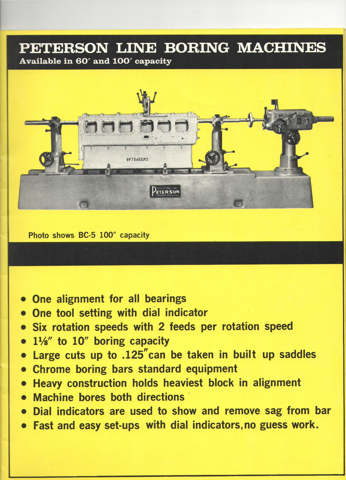 VINTAGE 1960s PETERSON MACHINE TOOL CATALOG! MERRIAM, KS! FOR THE AUTO INDUSTRY!