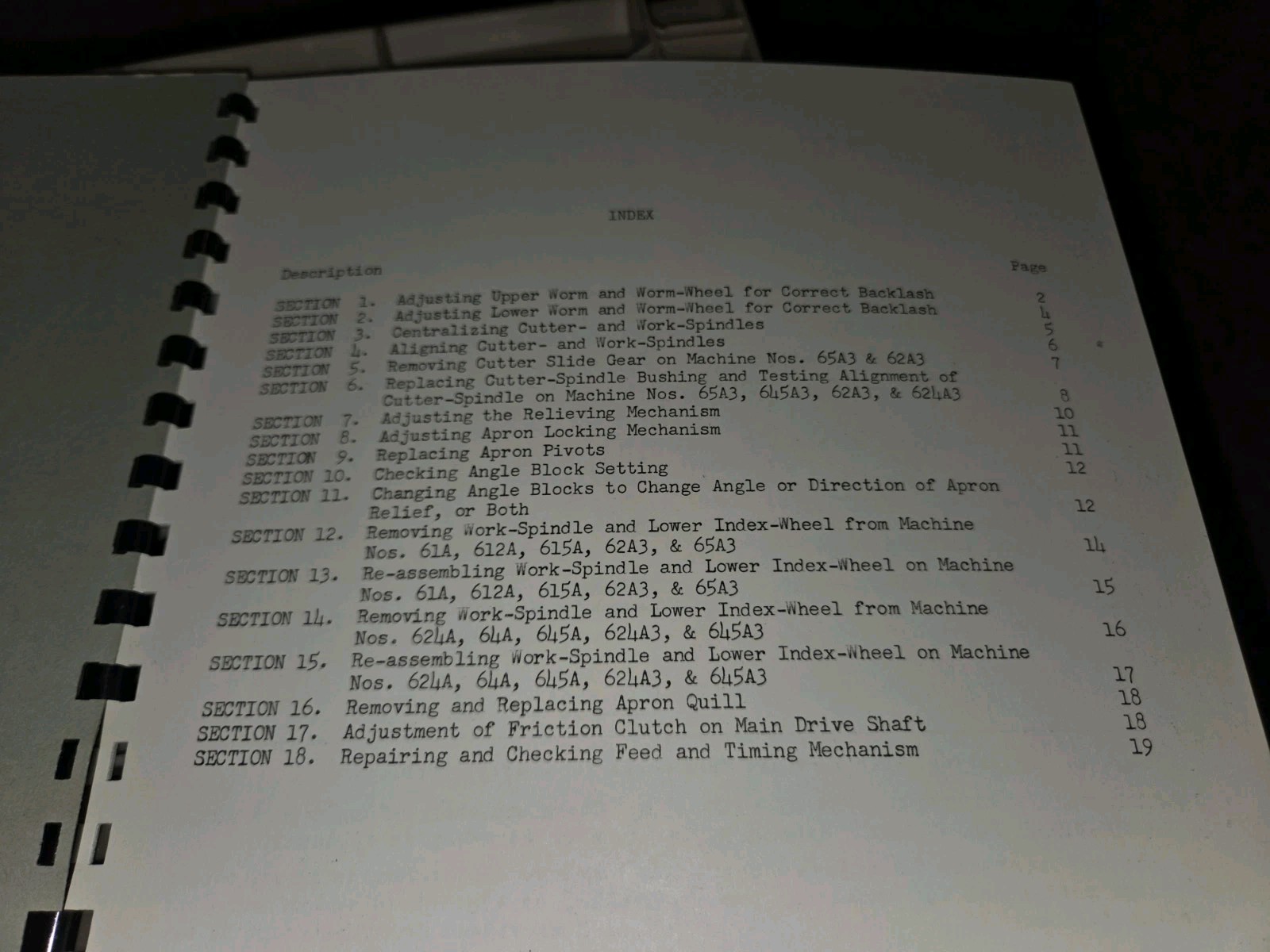 VTG Fellows Type Series 6A Gear Shaper SERVICE REPAIR BOOK MANUAL 1956 ORIGINAL
