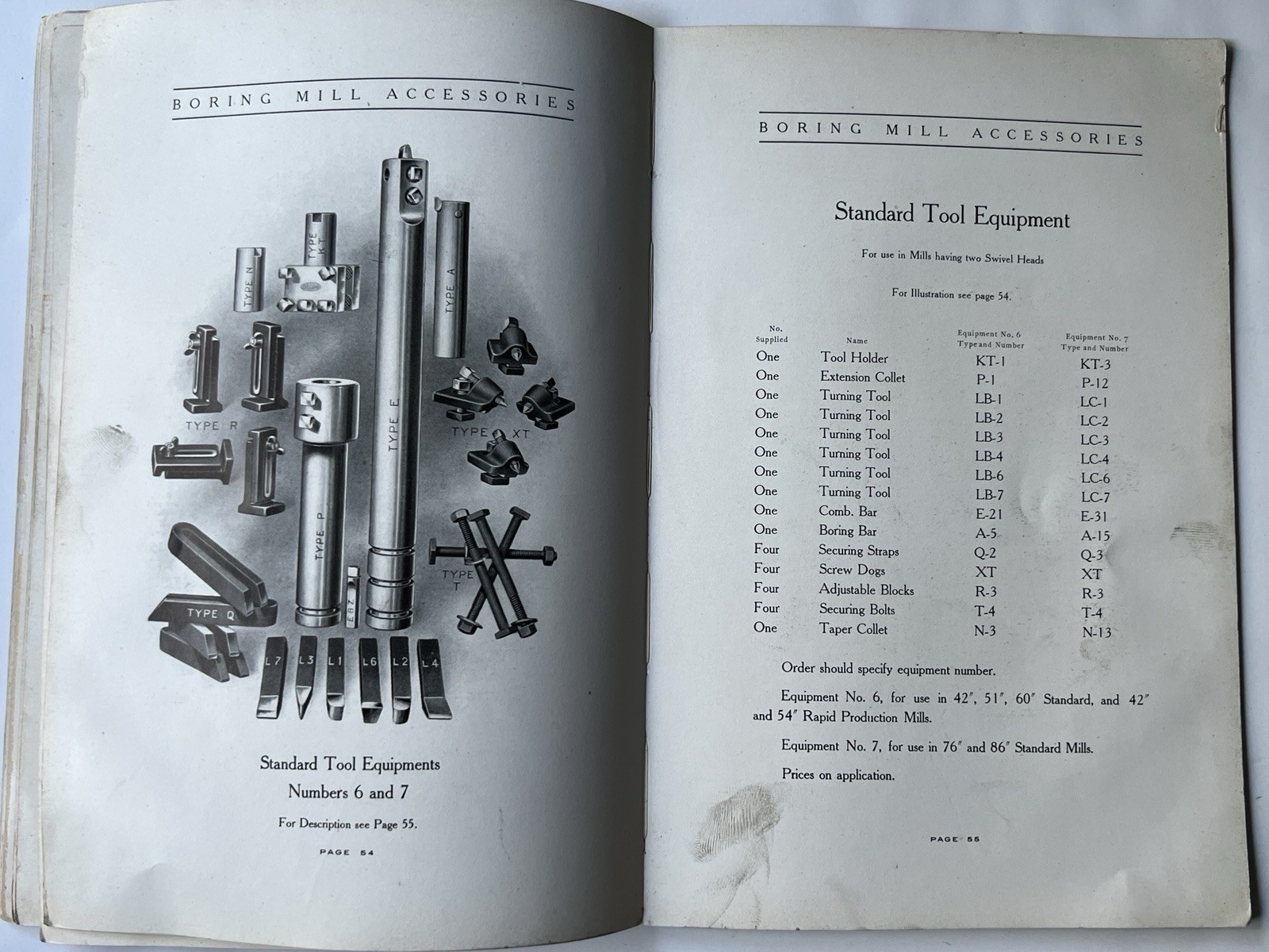 BULLARD Machine Tool Catalog 1908 Boring Mill Accessories Drilling